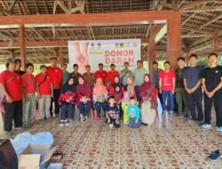Aksi Donor Darah Sejumlah Organisasi Kemasyarakatan dan Kepemudaan Semarakkan HUT Konsel ke-23
